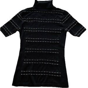 WHITE HOUSE BLACK MARKET Black Turtleneck Sweater Size XS Women’s